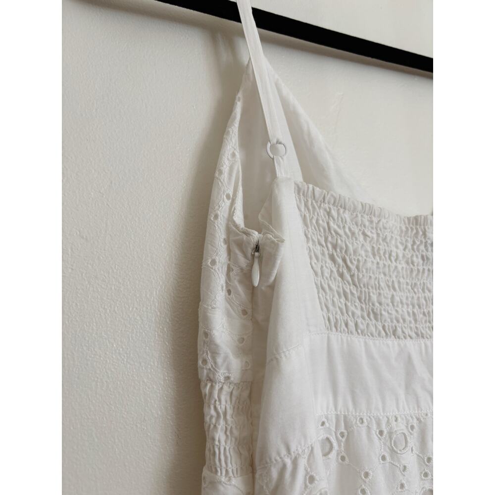 White Vintage Esprit Eyelet Lace Mini Dress US 8 - Picture 6 of 6